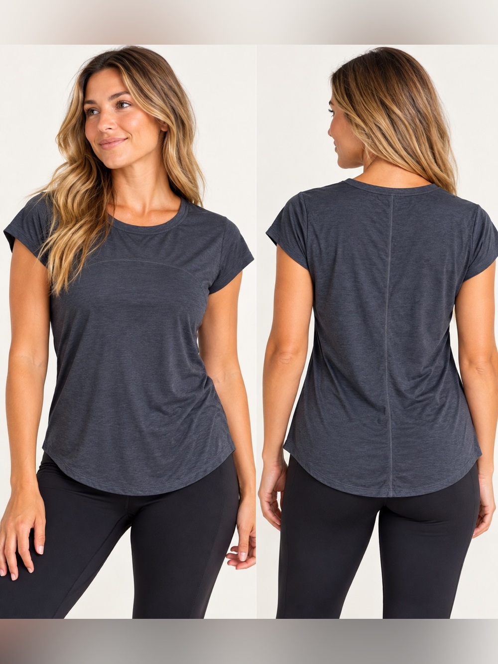 Old Navy Active Cloud 94 Soft Women’s Large Charcoal Gray Athletic Top